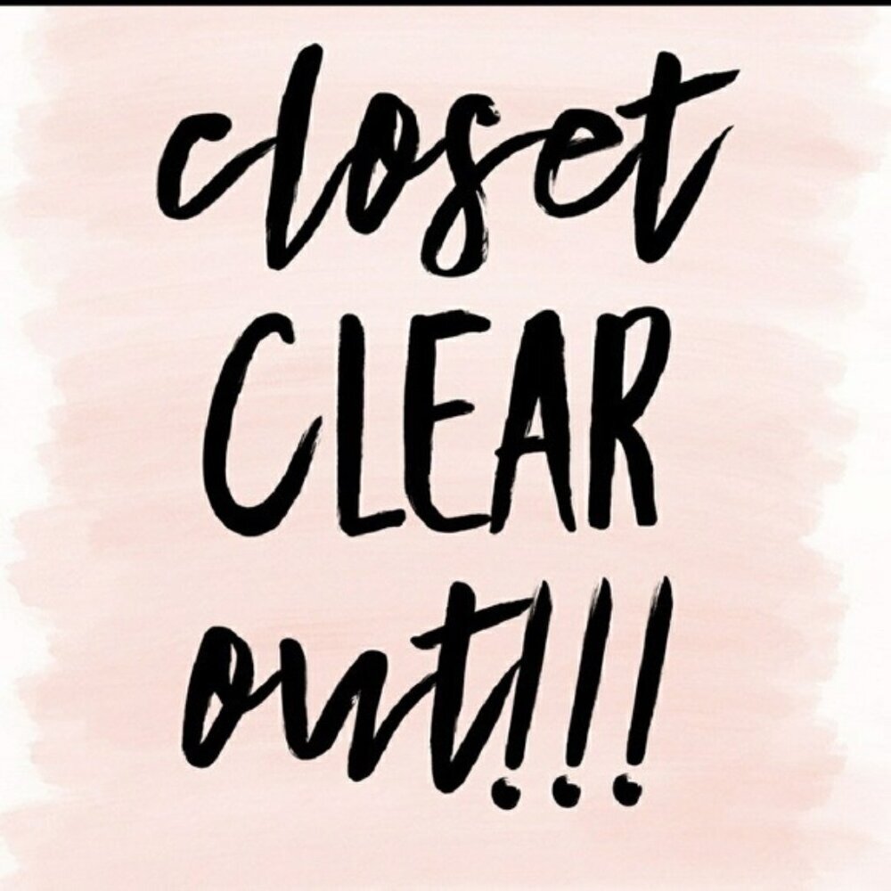 "Closet Clear=Out!  Steals, Deals & Shipping Discounts!"
